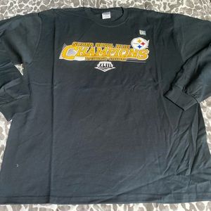 NWOT Pittsburgh Steelers Super Bowl 43 L/S tee